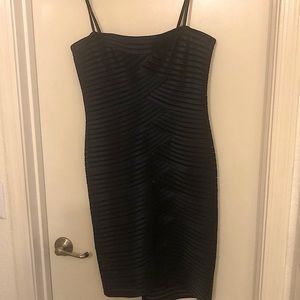 BCBG dark blue navy strapless dress